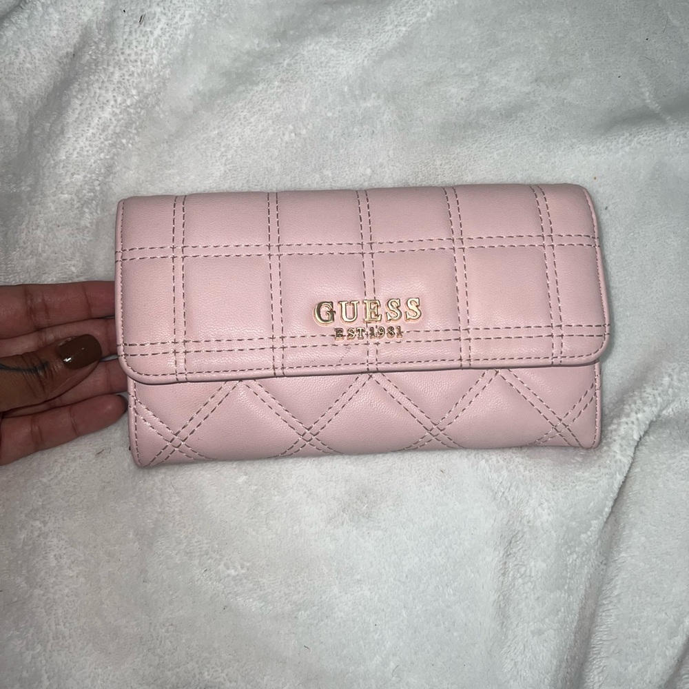 Guess pink wallet